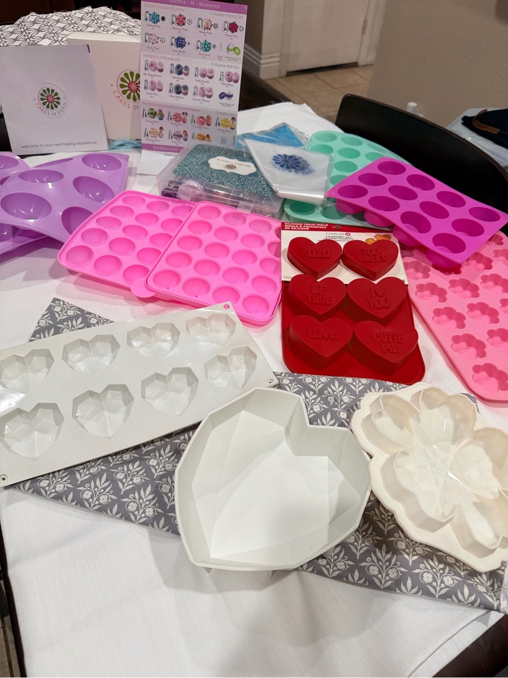 Cakes Of Eden (new) and a variety of (preowned) silicone molds